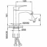 Смеситель для раковины FRAP H76 F1076-3 сатин золотой